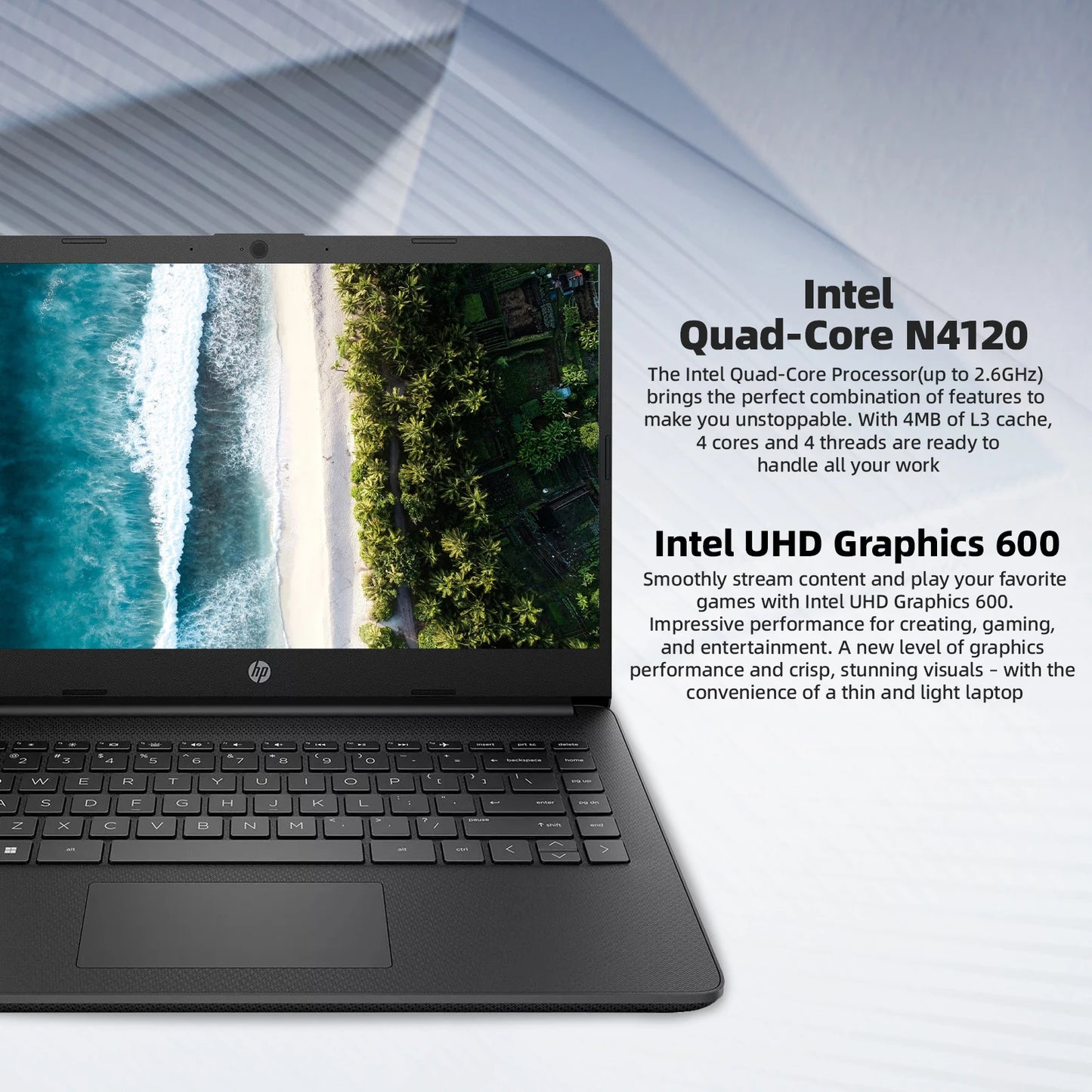HP 14" Business Laptop, Intel Celeron N4120,16GB RAM,384GB Storage