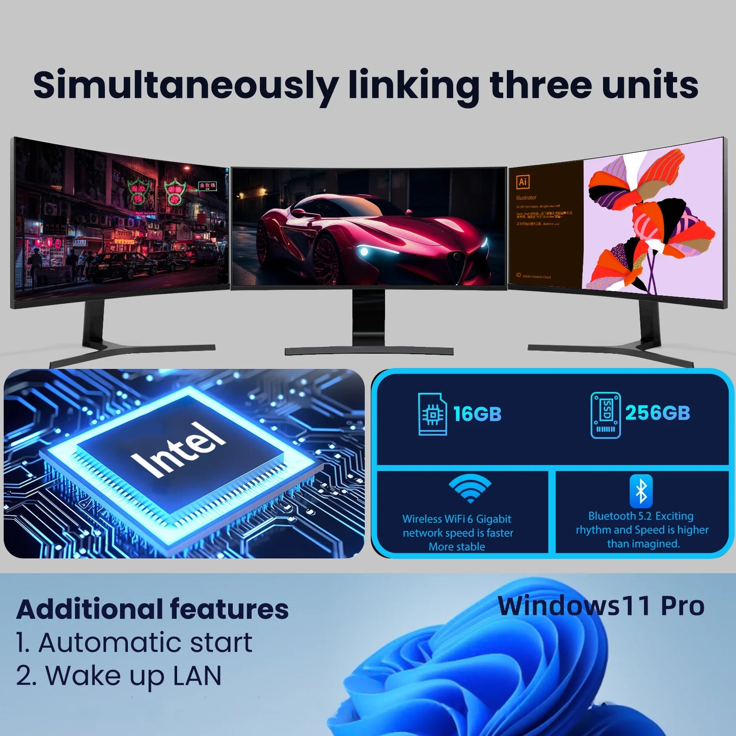 xia man Mini PC Computer Intel Core i9 Windows 11