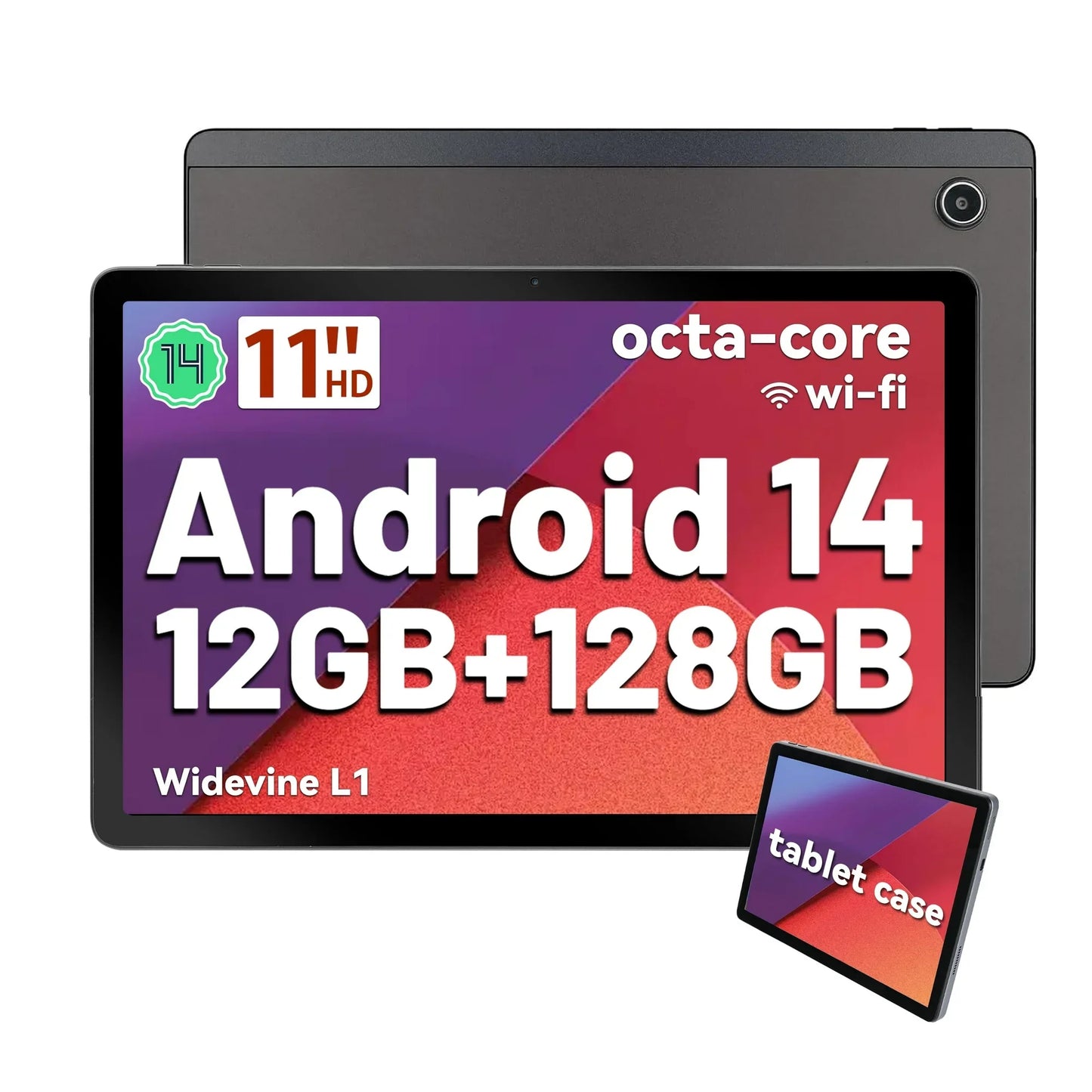 BESTSKI 11 inch Tablet Android 14 with Octa-Core Processor