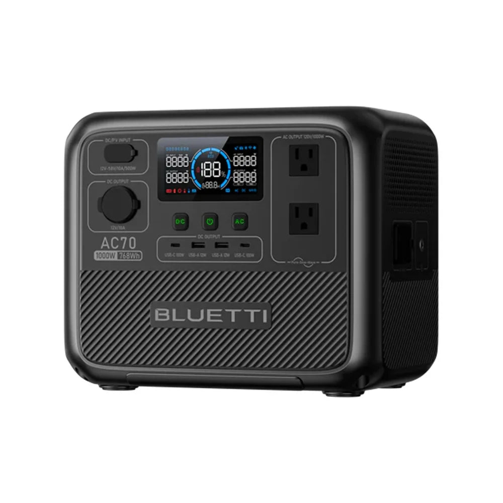 BLUETTI AC70 Portable Power Station 1000W 768Wh