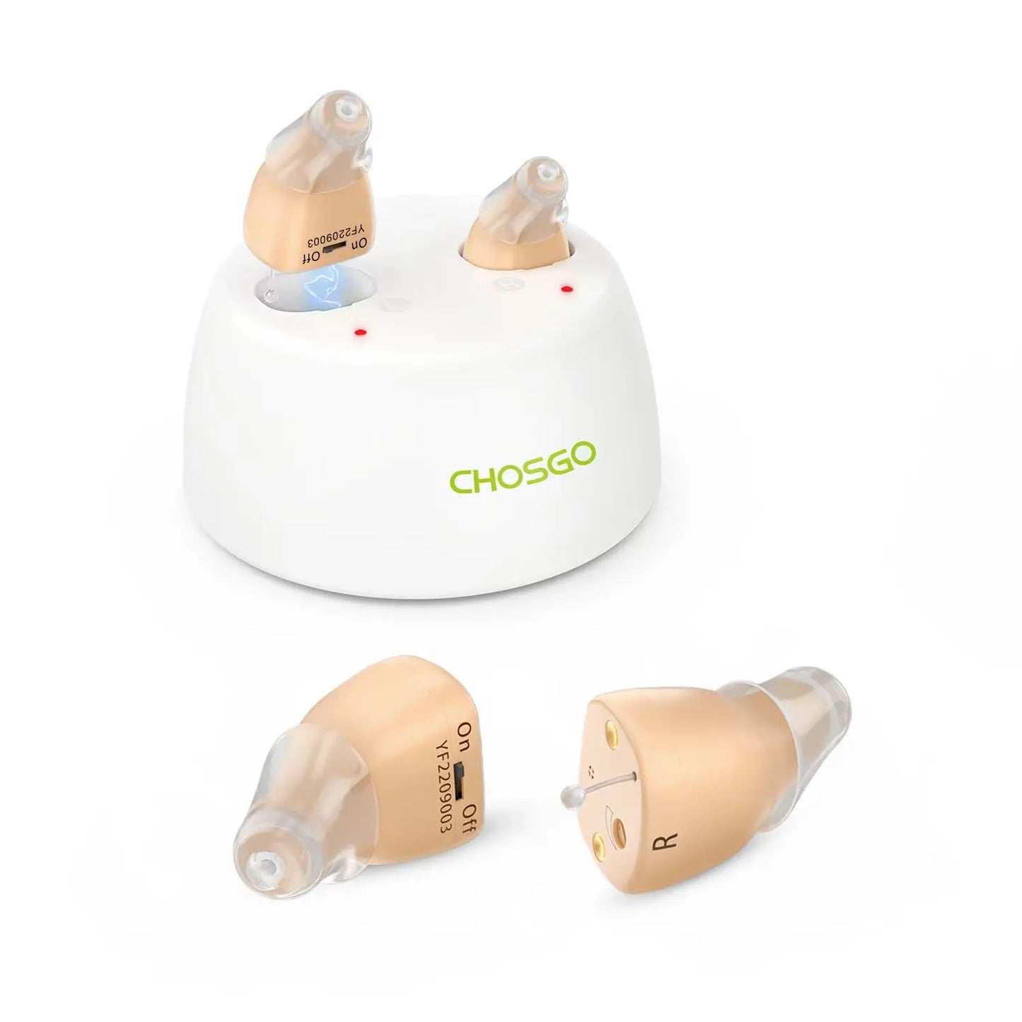 CHOSGO Hearing Aids Rechargeable With Noise Cancelling
