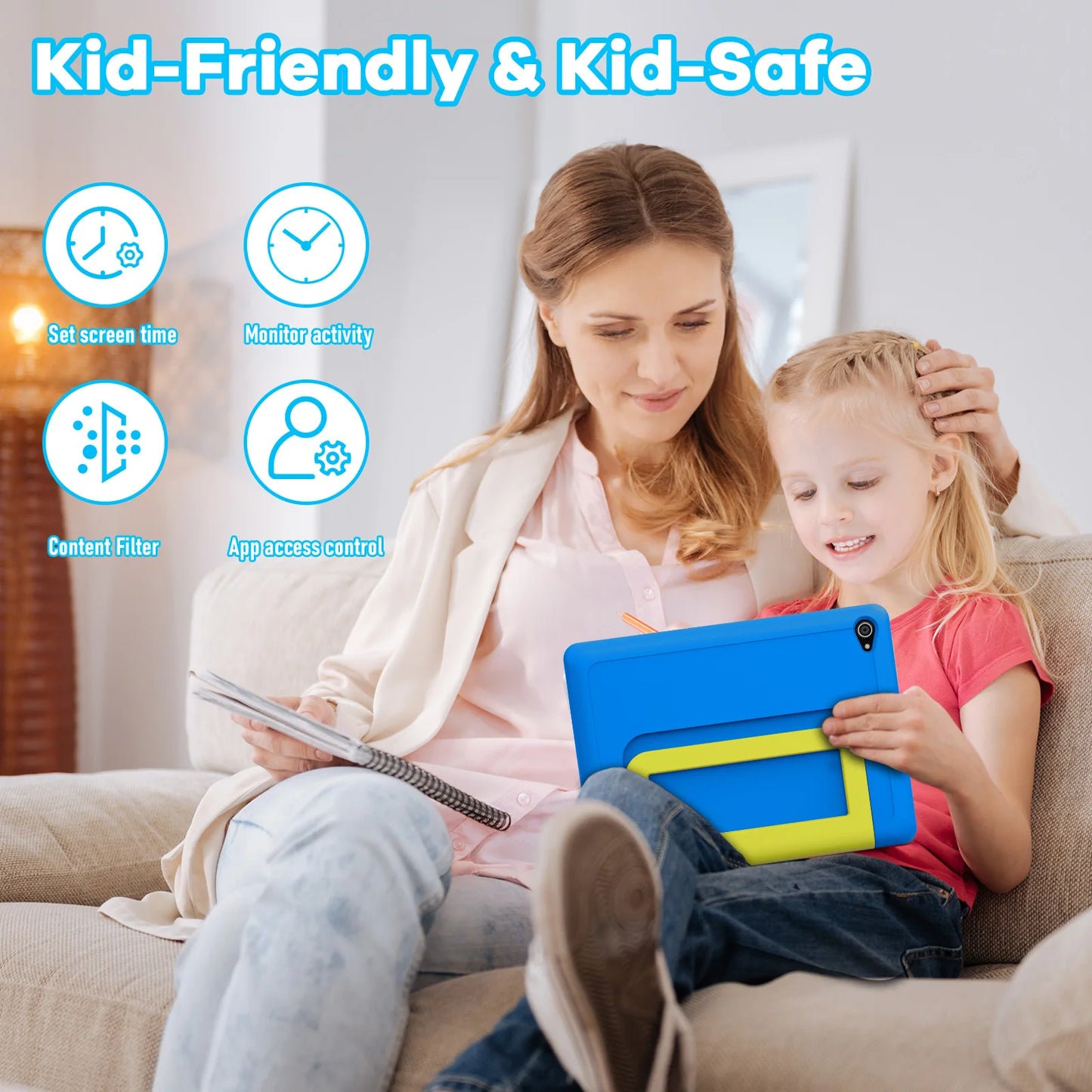 Humyig KT1016 Kid Tablet 10.1 inch Android 14 Quad Core