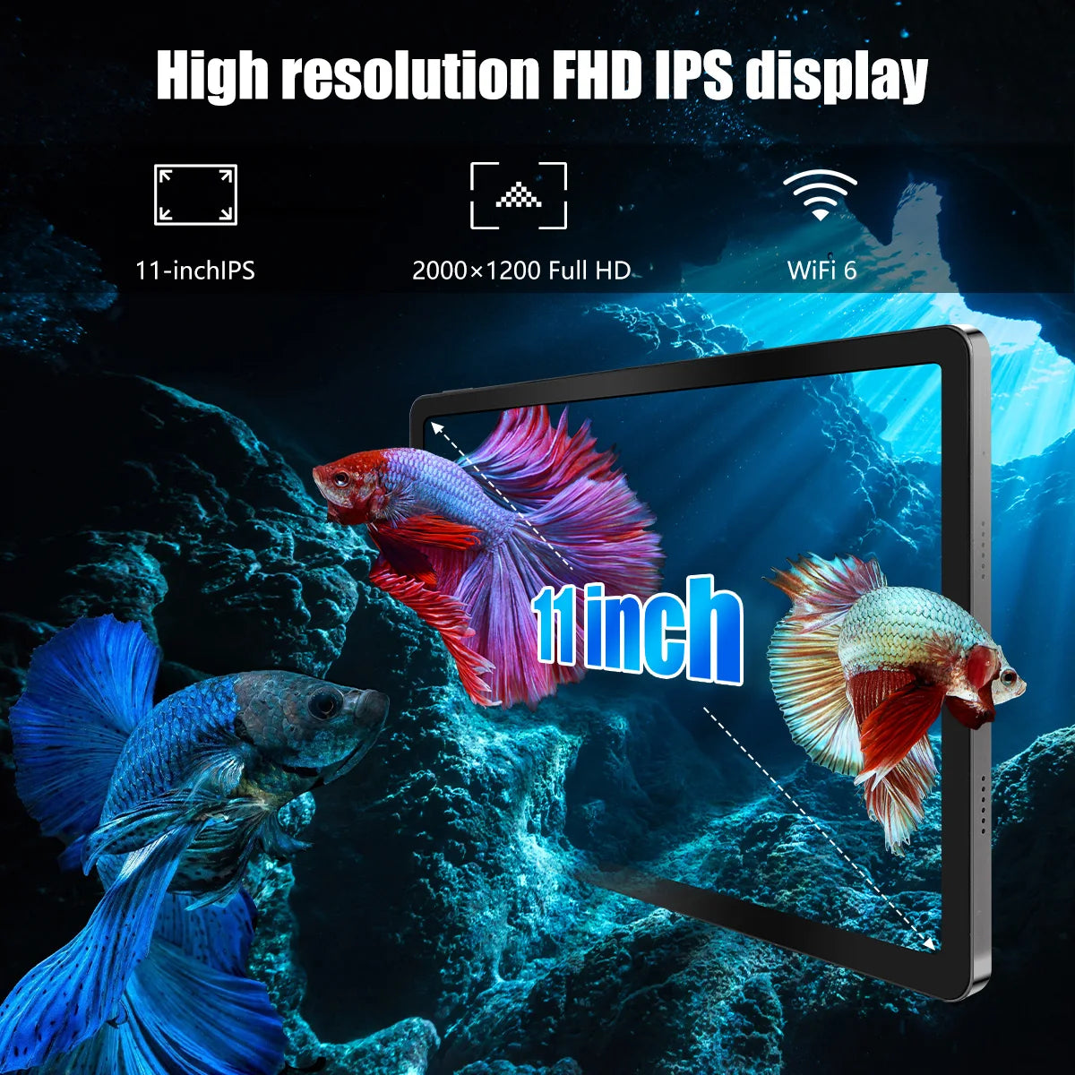 BESTSKI C9+ Galaxy Tab Android 14 11-inch HD Display