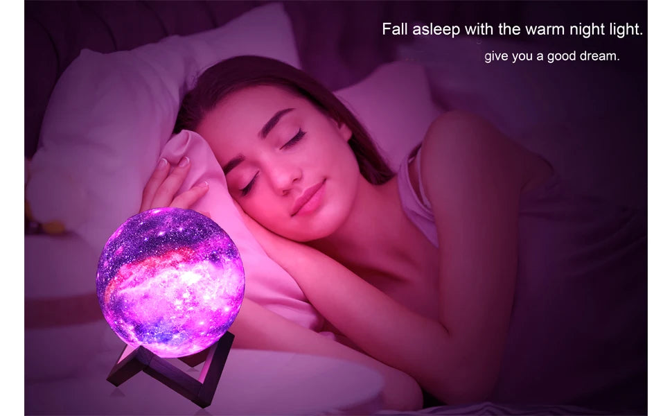 T20 3D Printing Moon Lamp Galaxy Moon Light Kids