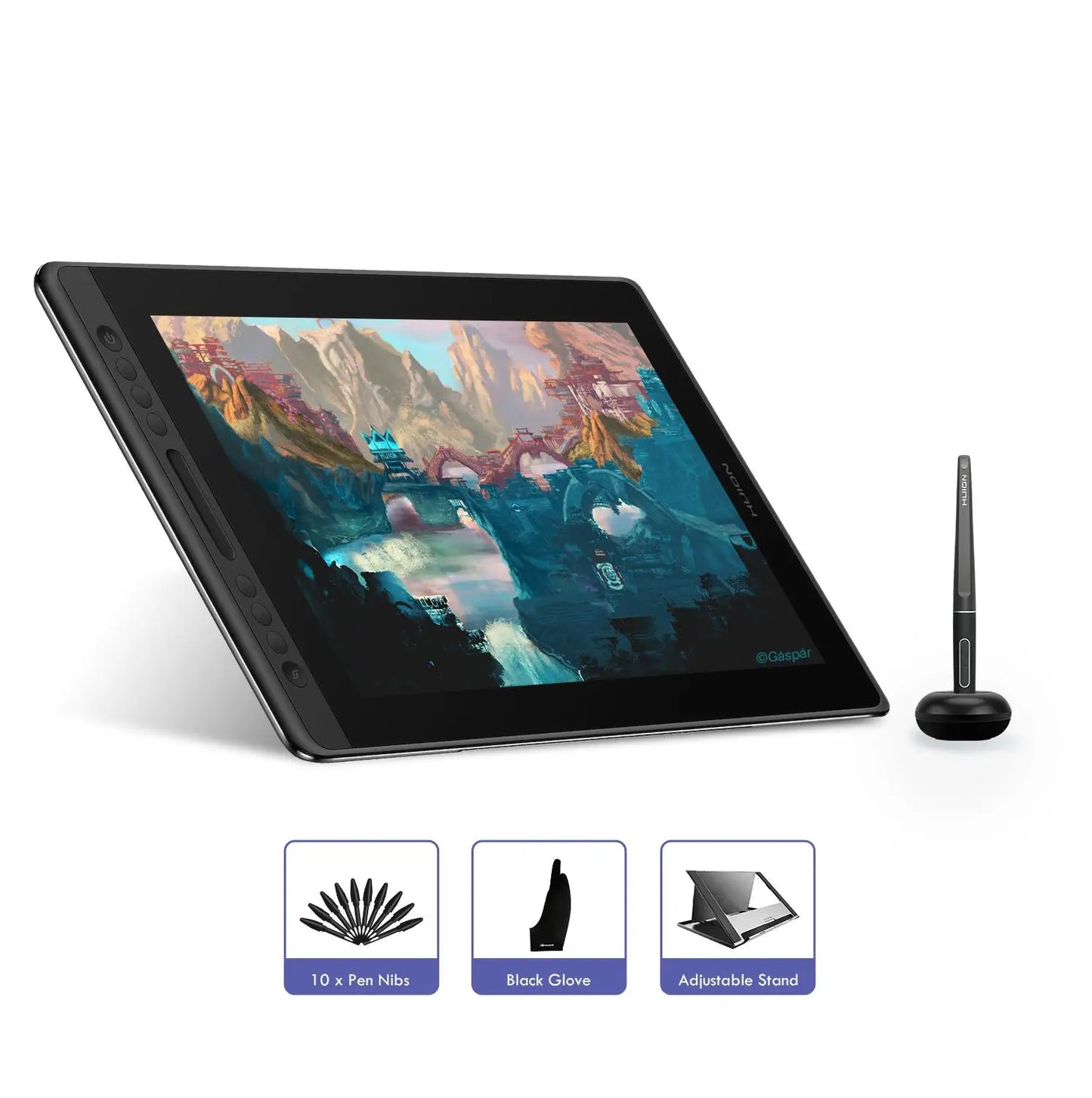 Huion Graphic Monitor Kamvas Pro 16 Drawing Tablet Screen