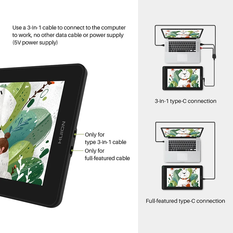 HUION Kamvas 12 11.6 Inches Drawing Monitor Digital Graphics