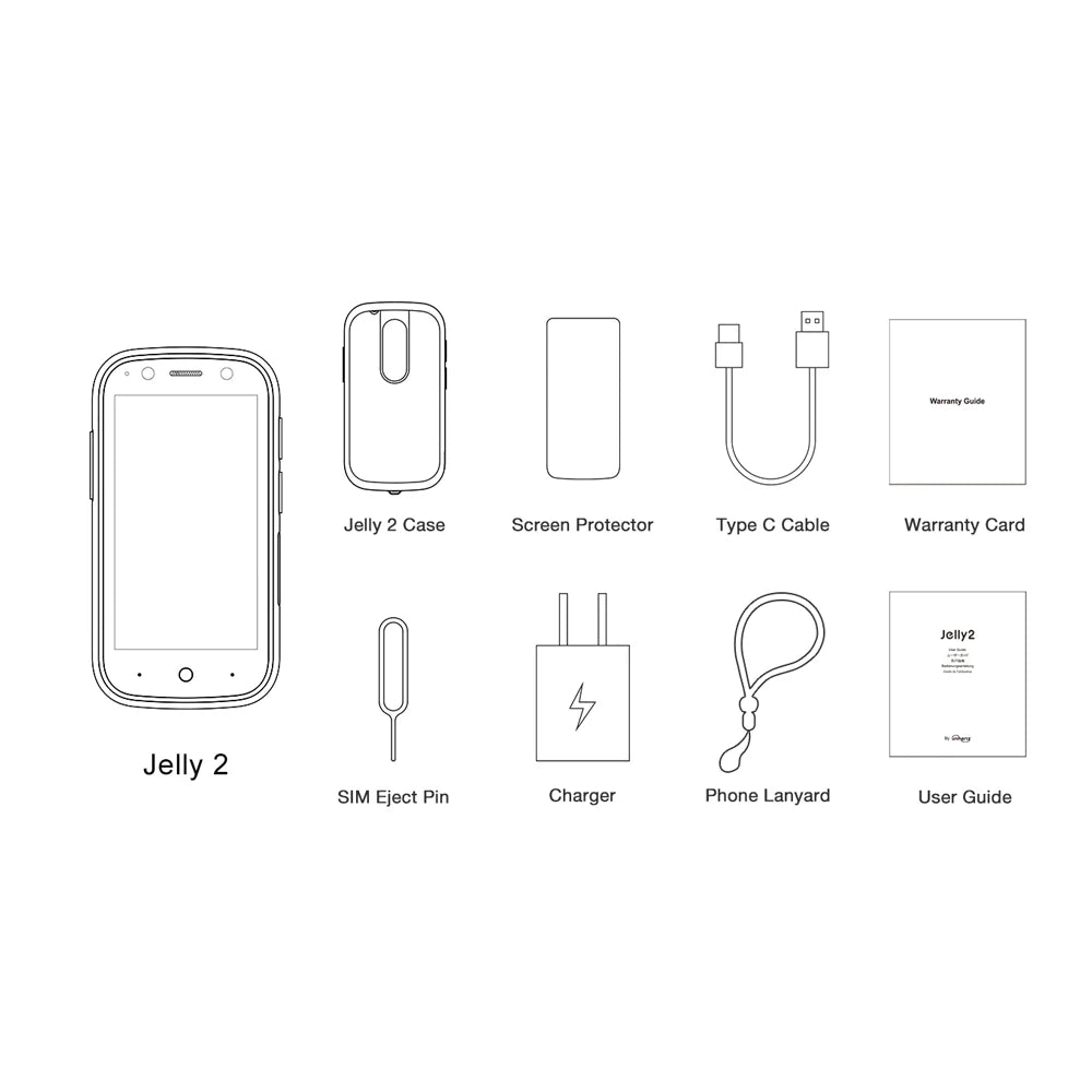 Unihertz Jelly 2 World's Smallest Android 11 4G Smartphone 6GB+128GB
