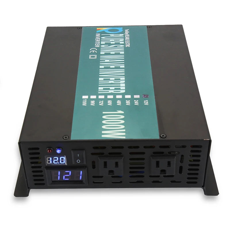 WZRELB 1000W Pure Sine Wave Solar Inverter 12V to 220V