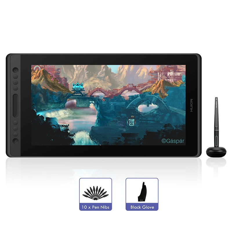Huion Graphic Monitor Kamvas Pro 16 Drawing Tablet Screen