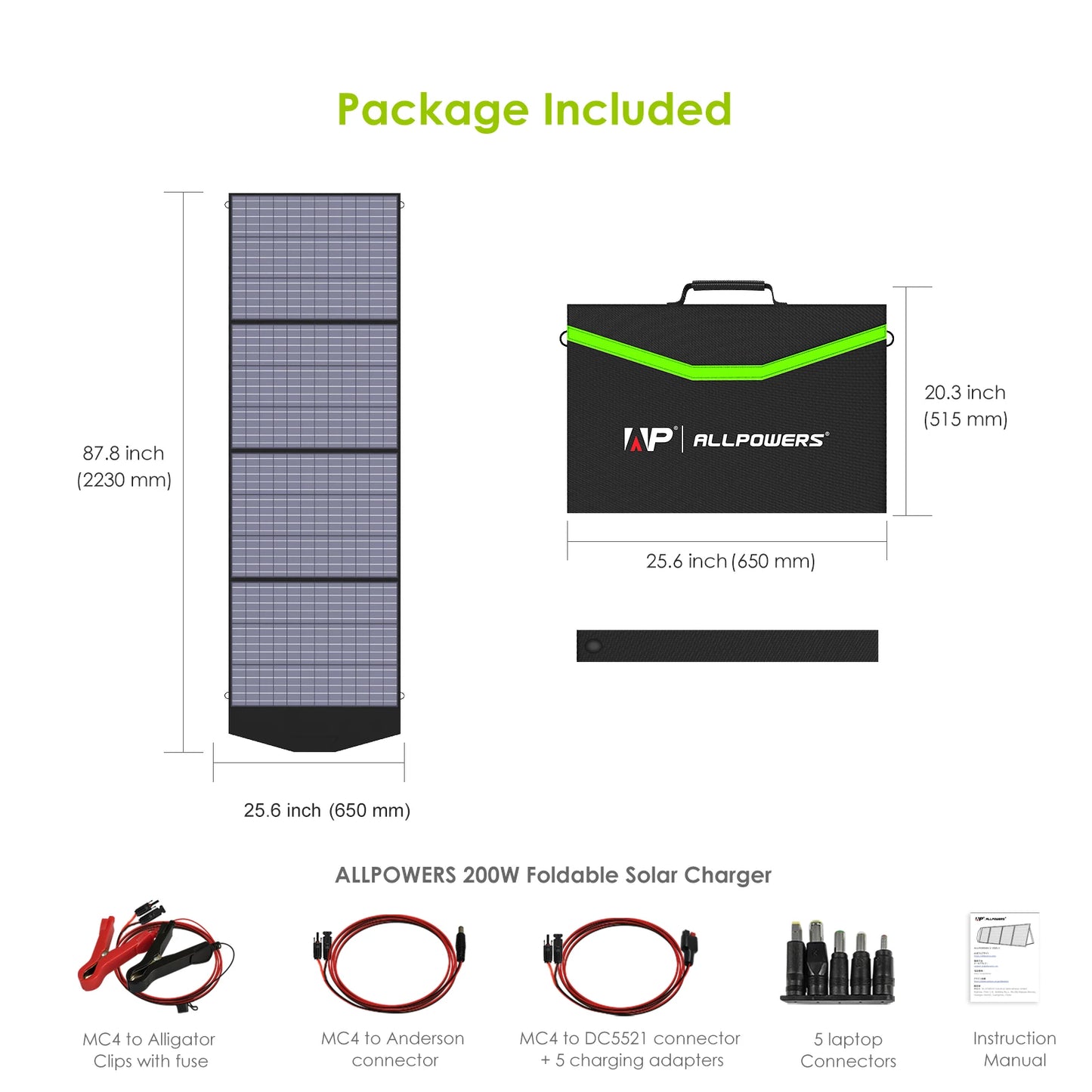 ALLPOWERS 18V Foldable Solar Panel