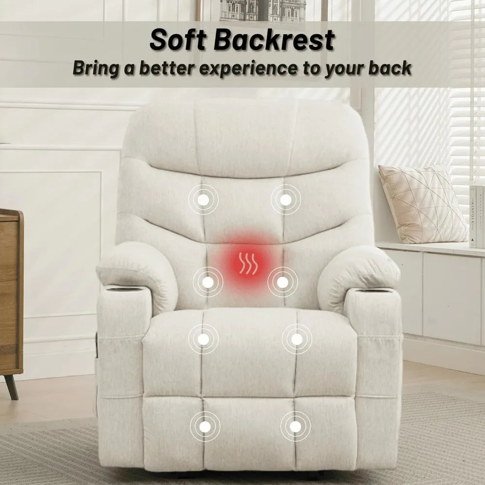 Power Lift Recliner Chair with Massage & Heating