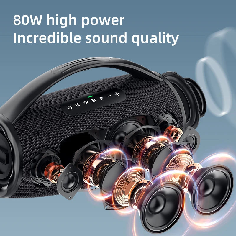 Zealot-S97 80W High Power Bluetooth Speaker Portable RGB c