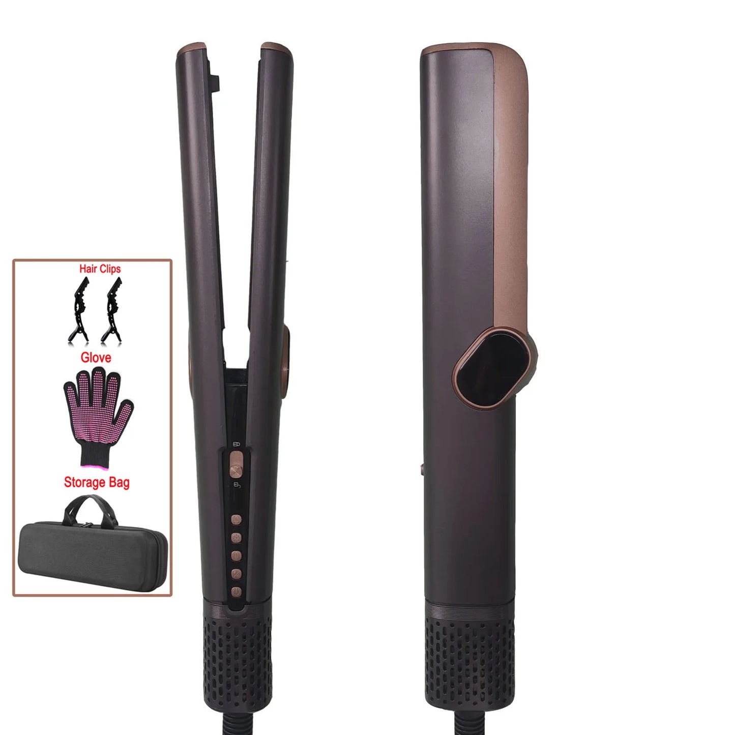 LIXIU Straightening Iron 2 In 1 Hair Straightener Hair Dryer