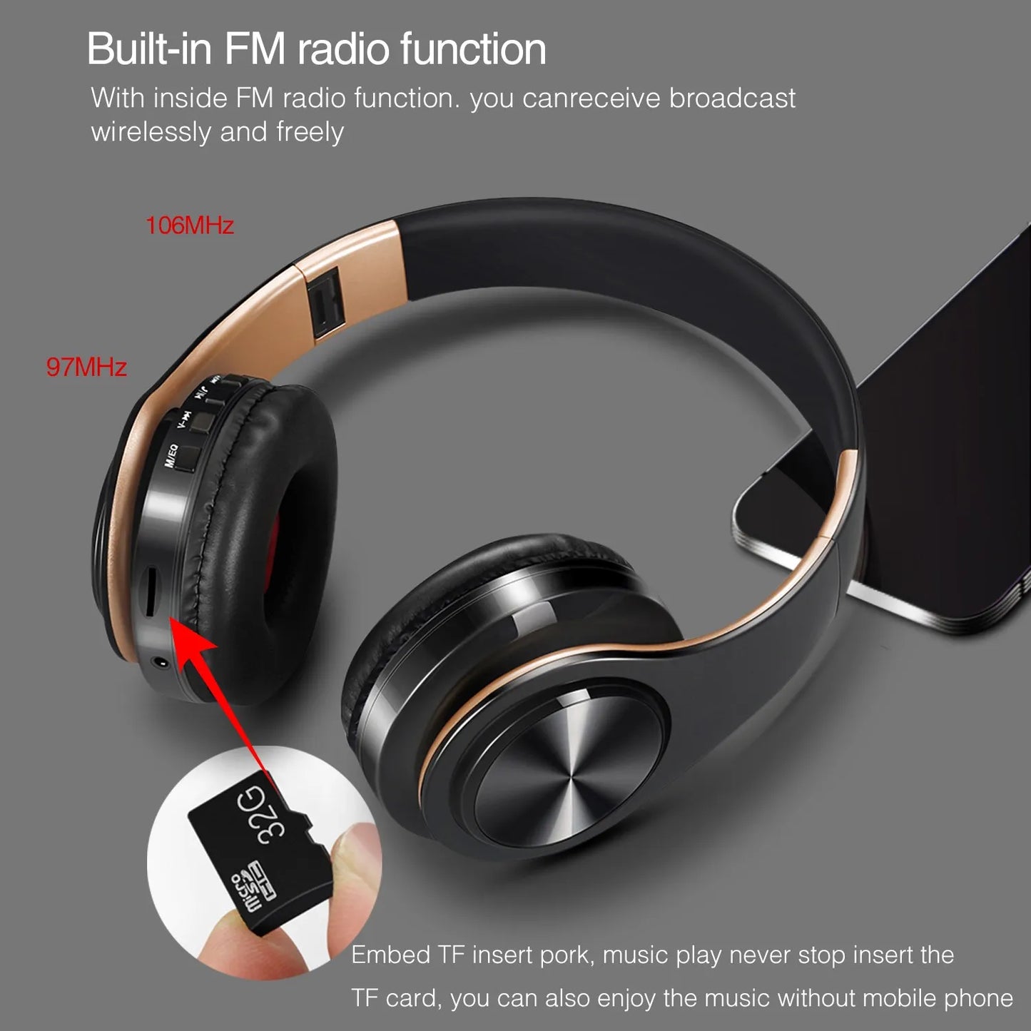 CATASSU 2023 Upgrading Wireless Bluetooth Headphones