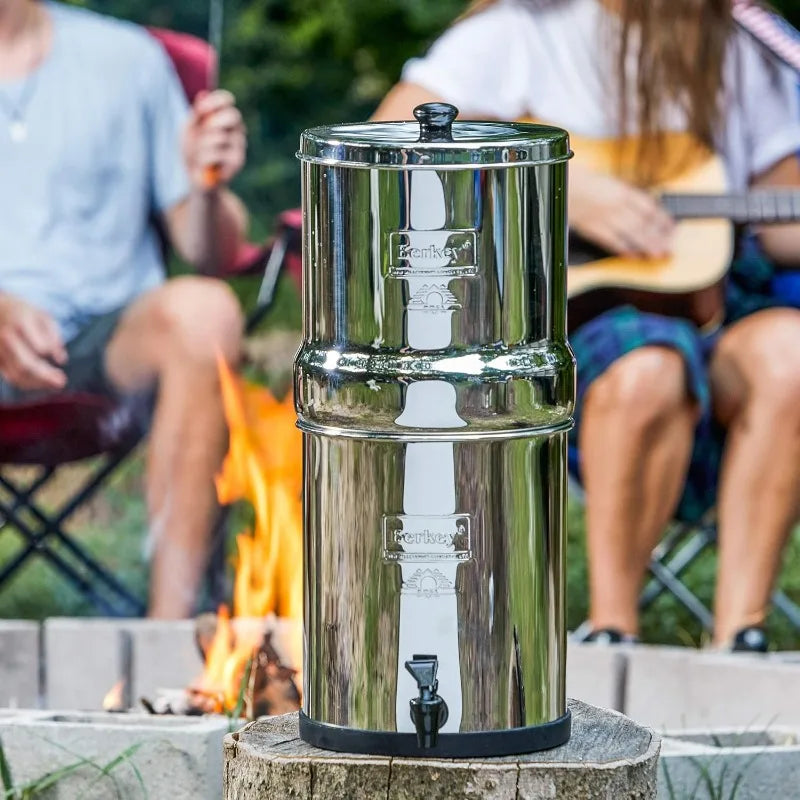 Travel Berkey Gravity-Fed Water Filter with 2 Black Berkey Elements