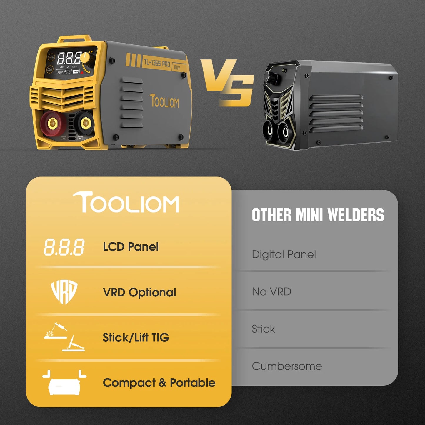 TOOLIOM 135A 110V Stick Welder MMA ARC Welder