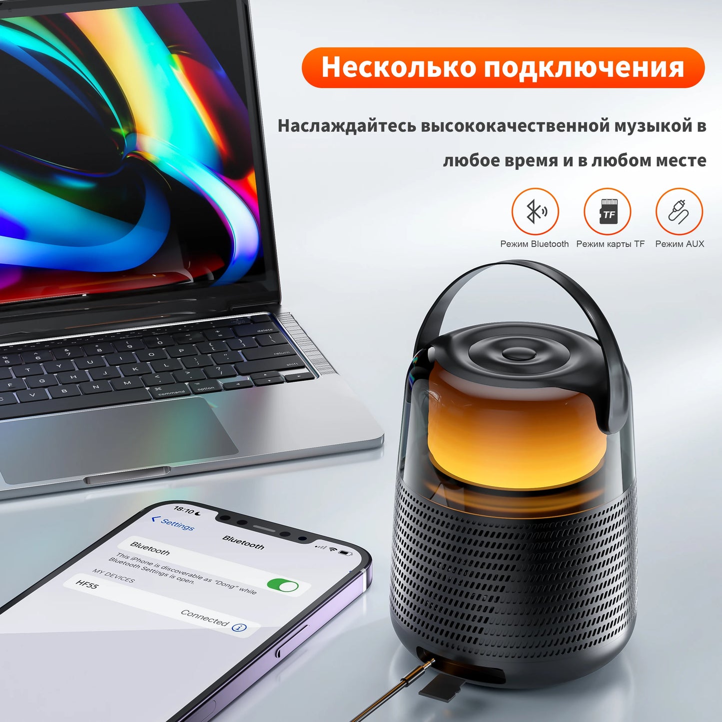 QERE HF55 Bluetooth Speaker with Hi-Res 20W Audio, Wireless