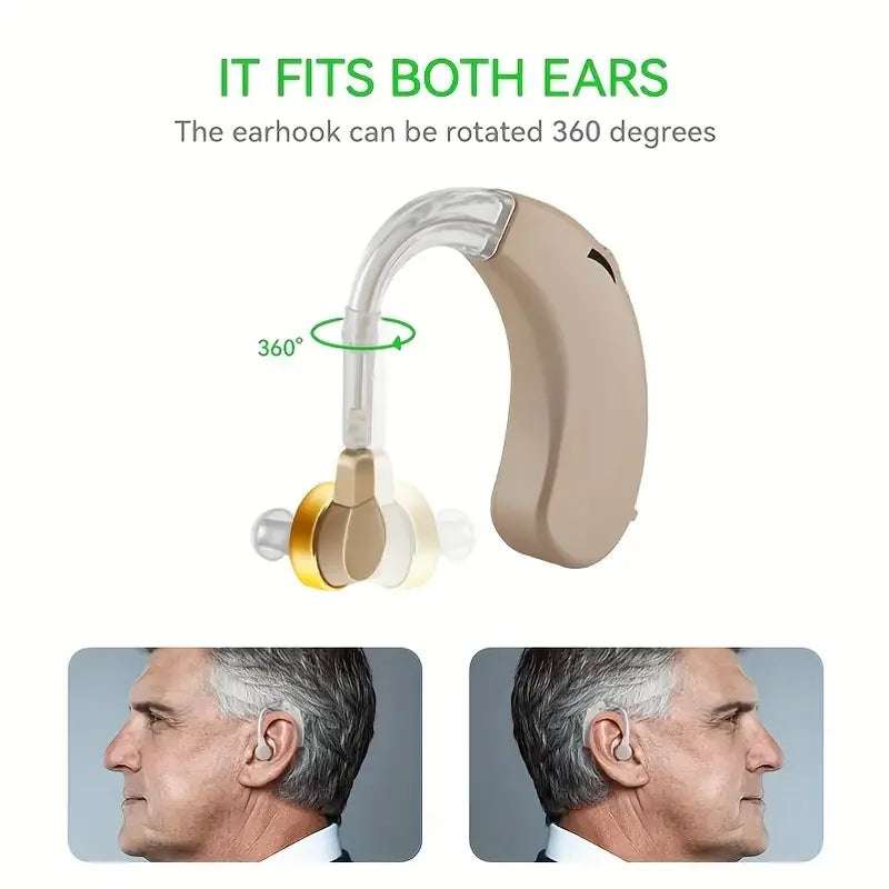 1Pc Hearing Aid Aids Kit BTE Sound Voice Amplifier