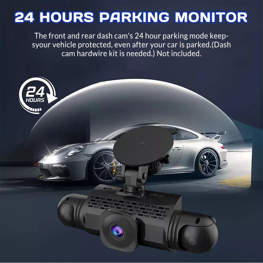 Marzony 3.0″ IPS 360° Dash Camera HD 1080P 4Lens