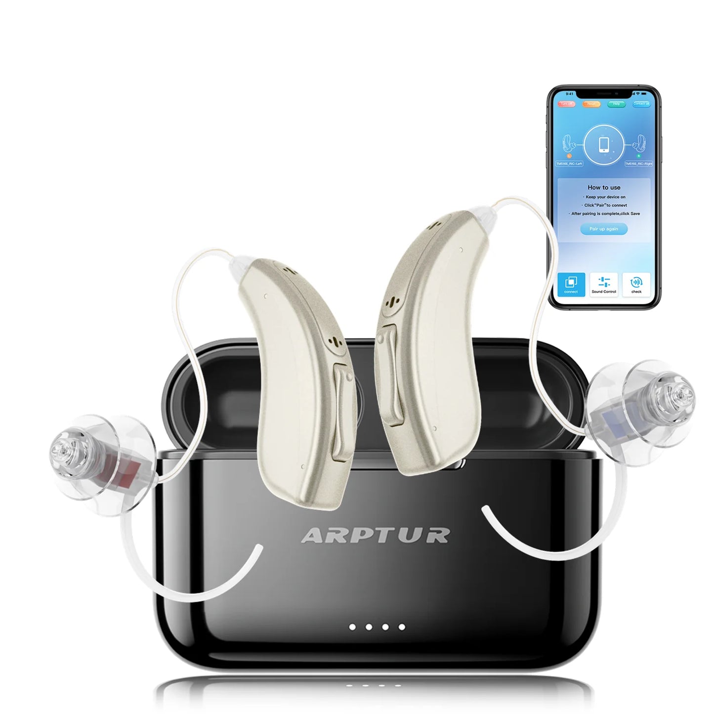 Bluetooth Hearing Aids Rechargeable
