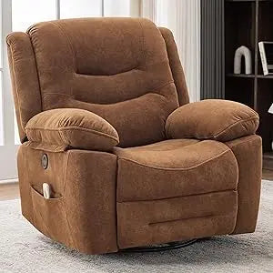 DAFIFY Power Swivel Rocker Recliner with Massage and Heat