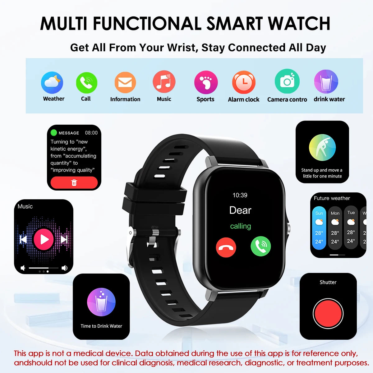 LOMAXFR Smart Watch Bluetooth Call