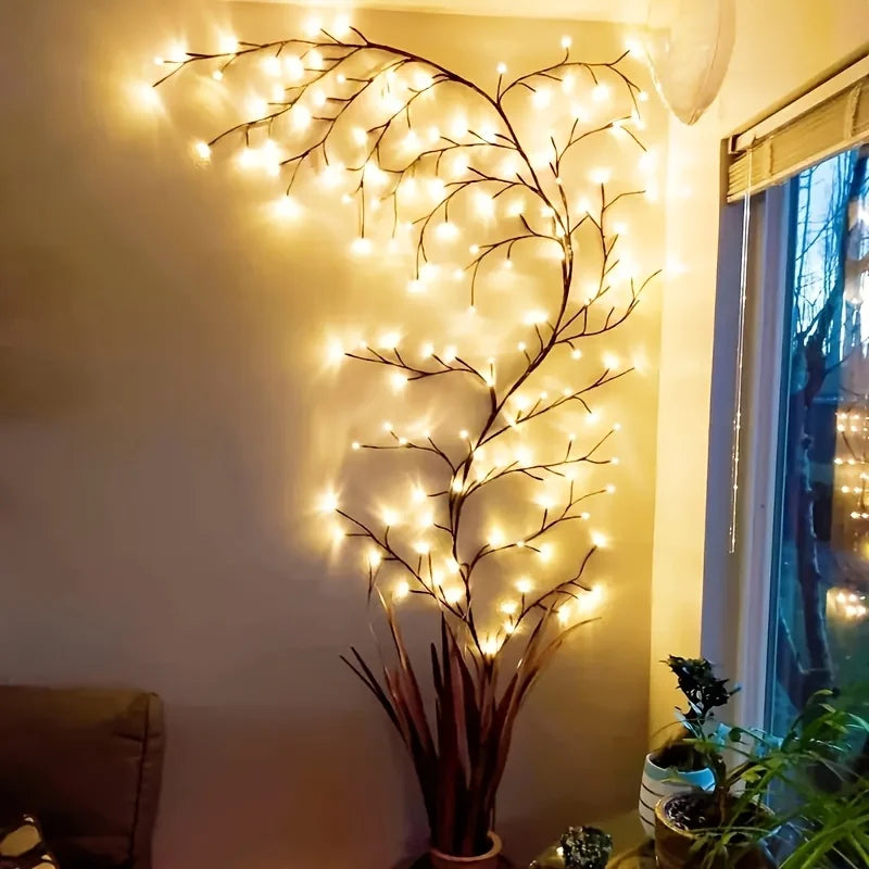 1 Piece USB Powered Willow Vine Fairy Lamp - Bendable
