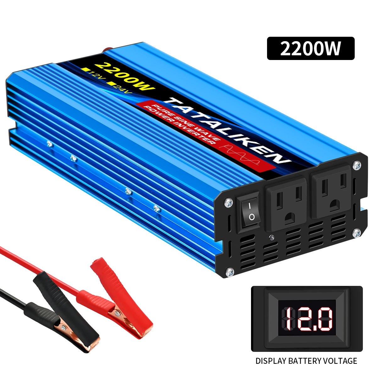 TATALIKEN Pure Sine Wave Inverter Portable Power
