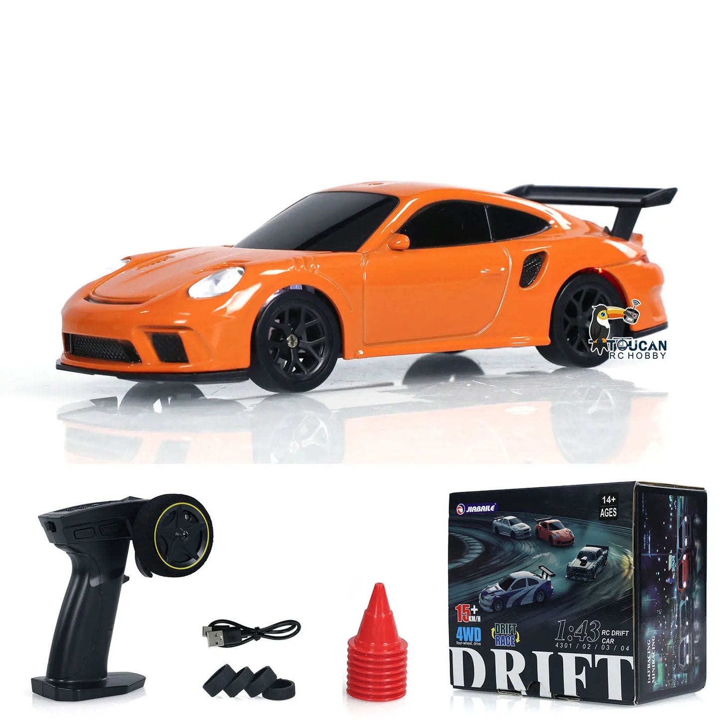 JIABAILE 1/43 RC Speed Car RTR 2.4G 4WD Radio Control
