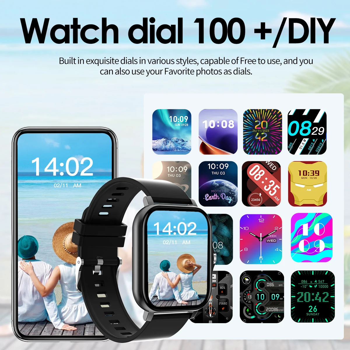 LOMAXFR Smart Watch Bluetooth Call