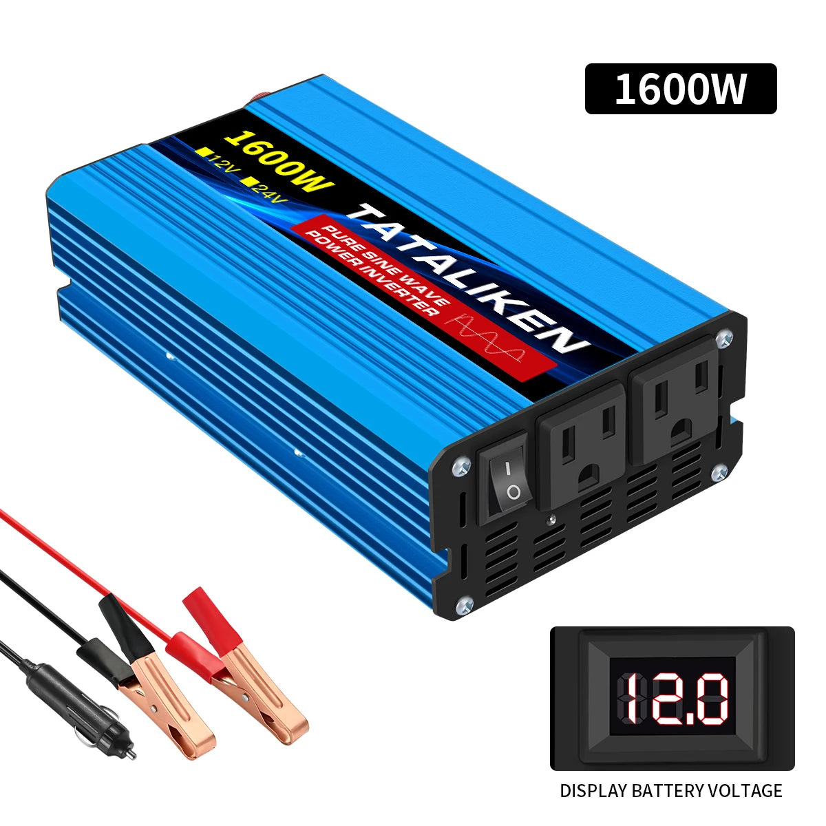TATALIKEN Pure Sine Wave Inverter Portable Power