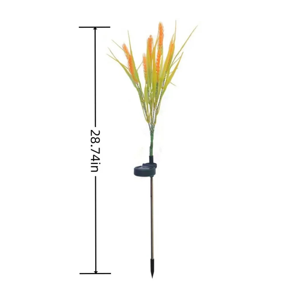 1PC 7 Head Solar Powered Wheat Ear Ground Mounted Light