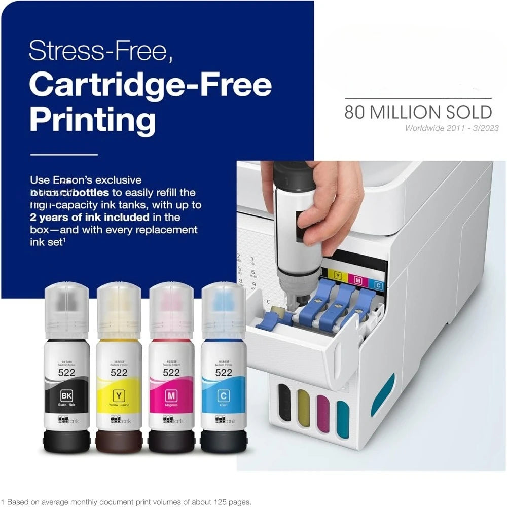 Epson EcoTank ET‑4800 is a cartridge‑free “supertank” all‑in‑one printer