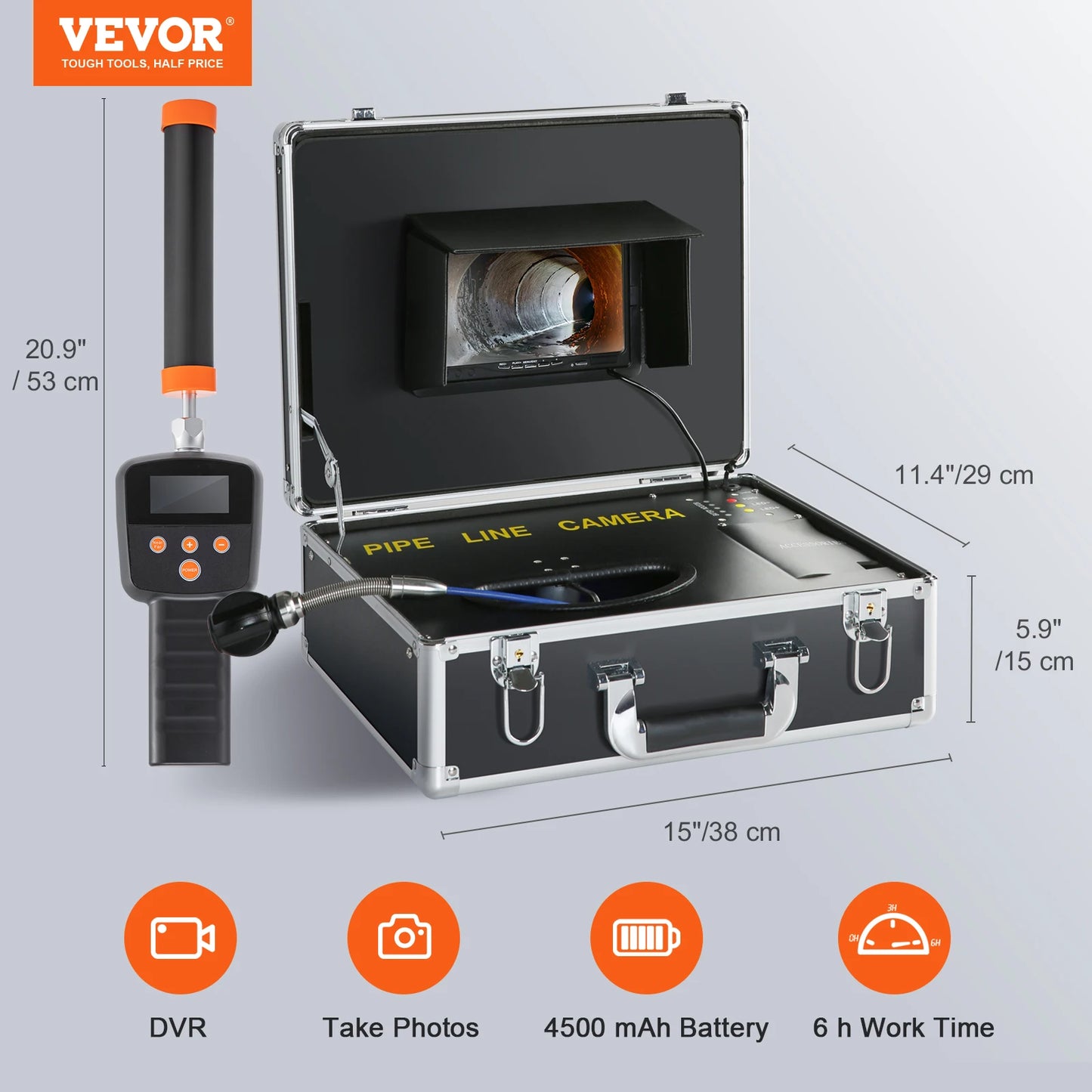 VEVOR SucceBuy Sewer Camera, Pipeline Inspection Camera