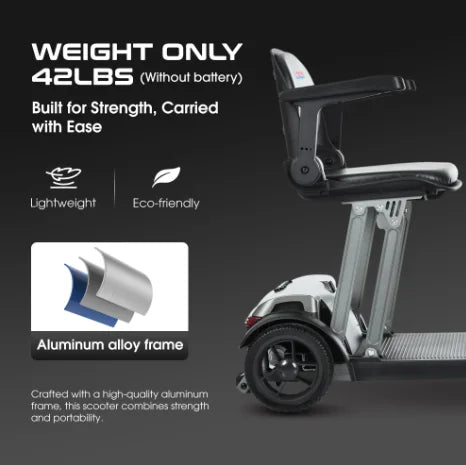 Metro Mobility Air Traveler 8" 4 Wheel Mobility Scooter