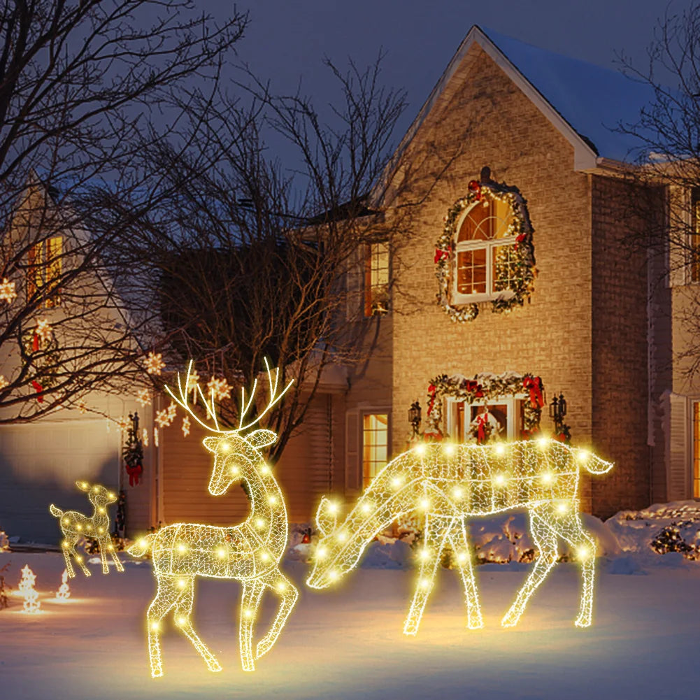 DIY Reindeer Ornaments Battery Powered
