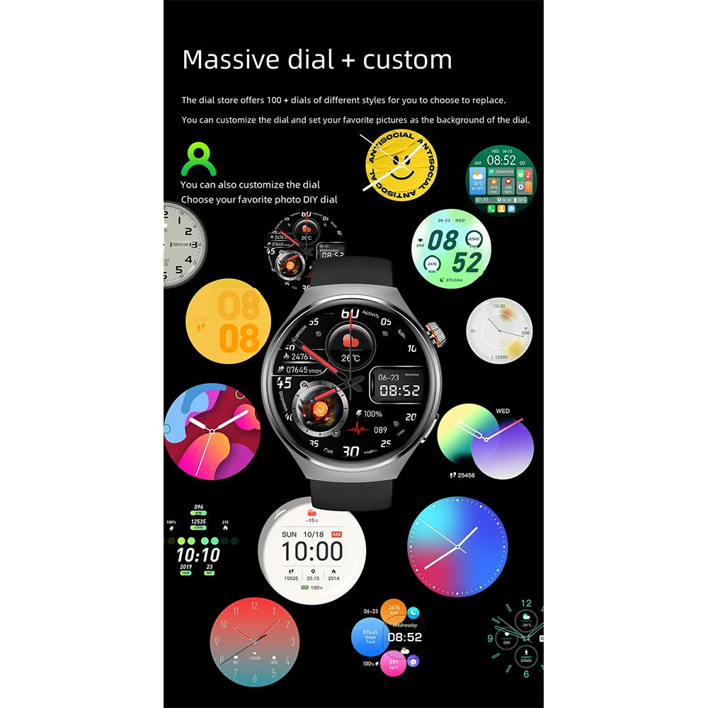 MT26 Voice Assistant Outdoor Men Smartwatch