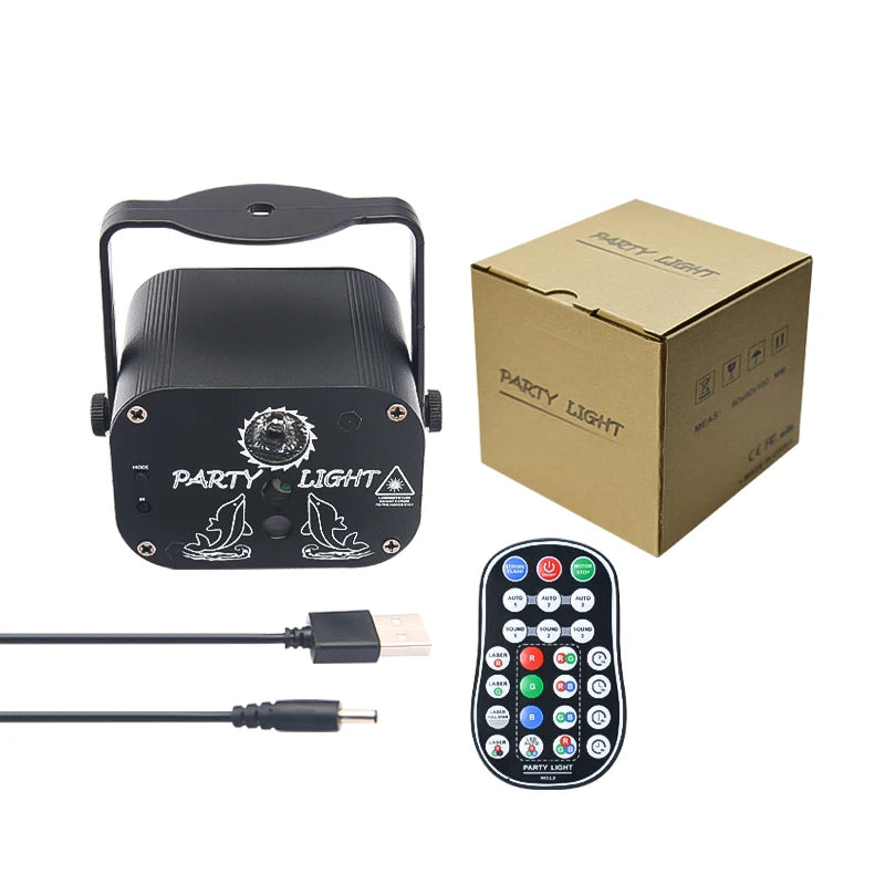 USB Laser Party Light Mini 60 Patterns Projector