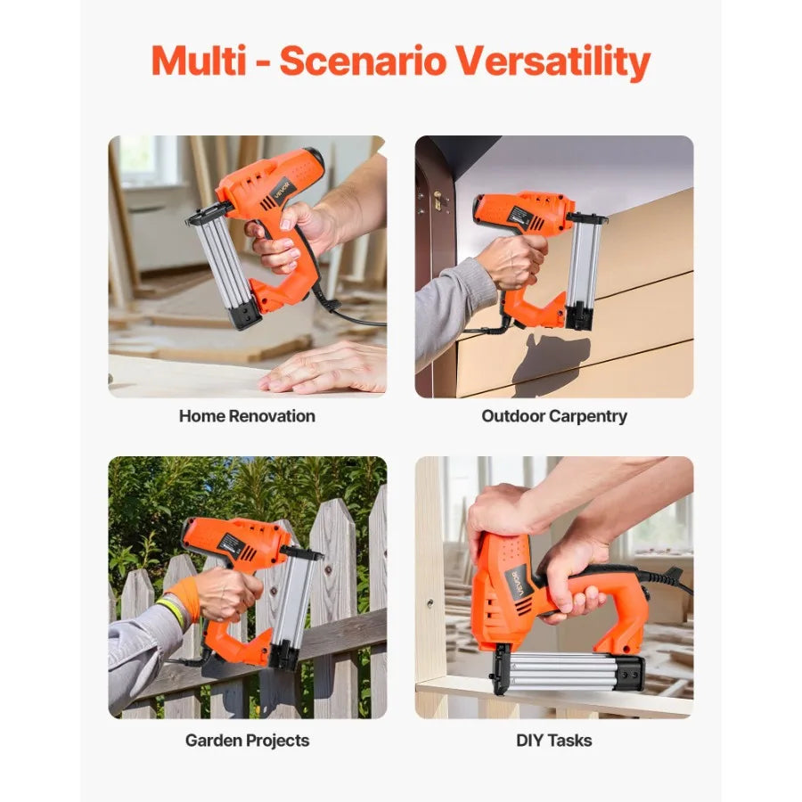 VEVOR Electric Nail Gun 2in1 Staple Gun Brad Nailer