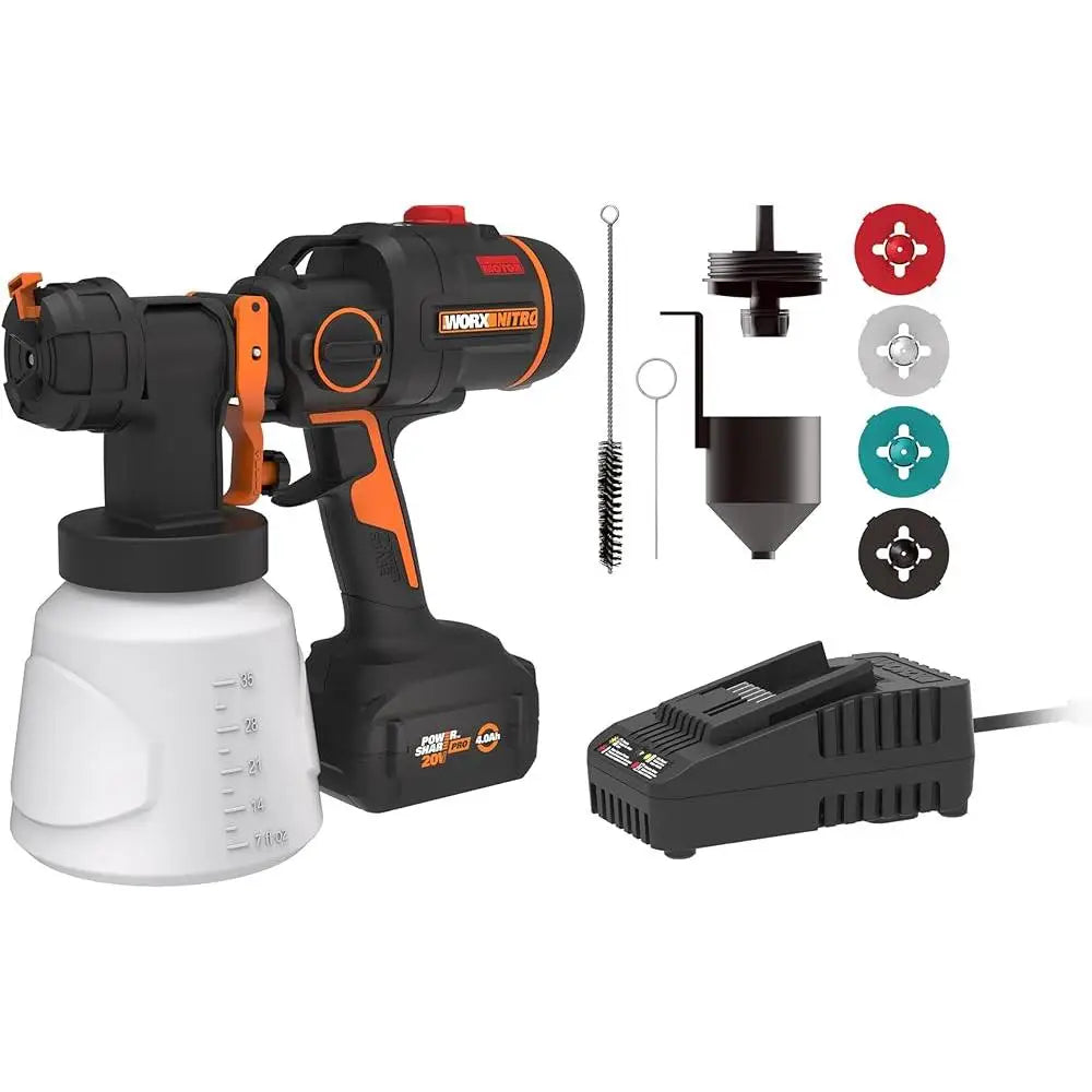 WORX NITRO Cordless Paint Sprayer 20V Battery