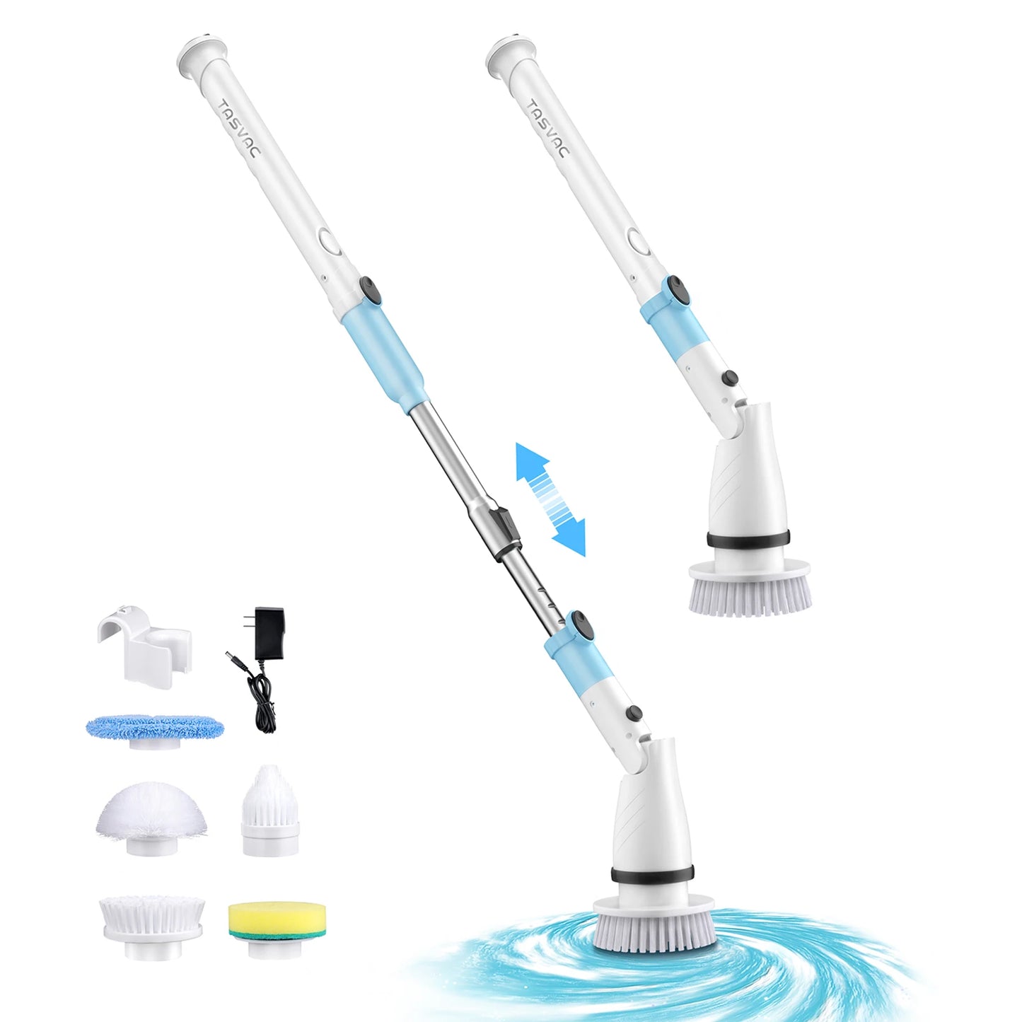 INSE 450RPM Electric Spin Scrubber Cordless