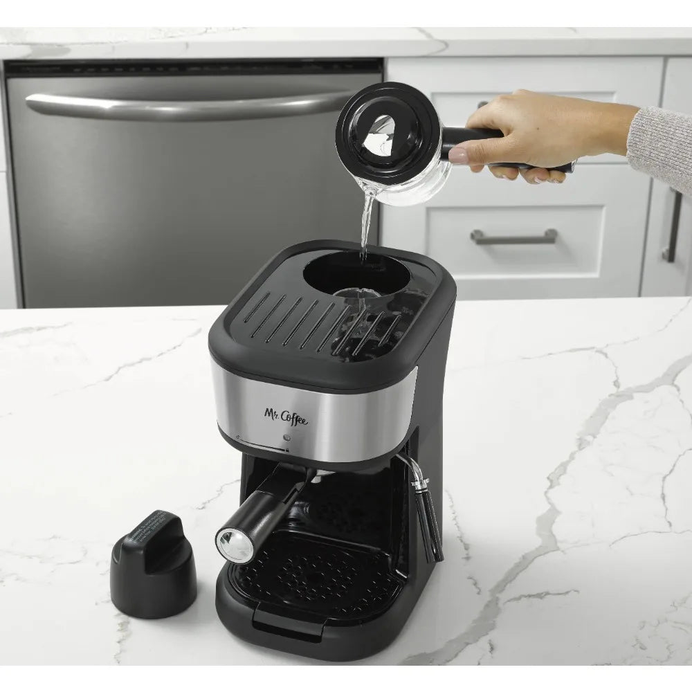 Mr. Coffee 4-Shot Steam Espresso, Cappuccino, and Latte Maker