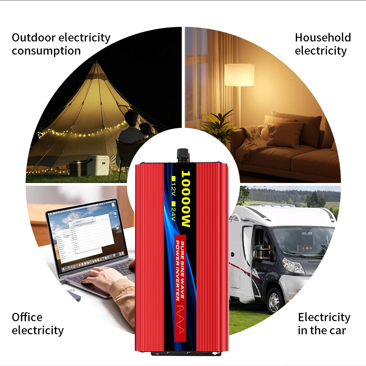 TATALIKEN Pure Sine Wave Inverter Portable Power