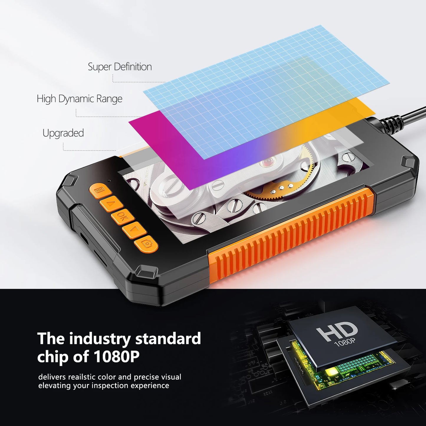 GUANMOU 4.3 '' IPS Endoscope Camera 1080P