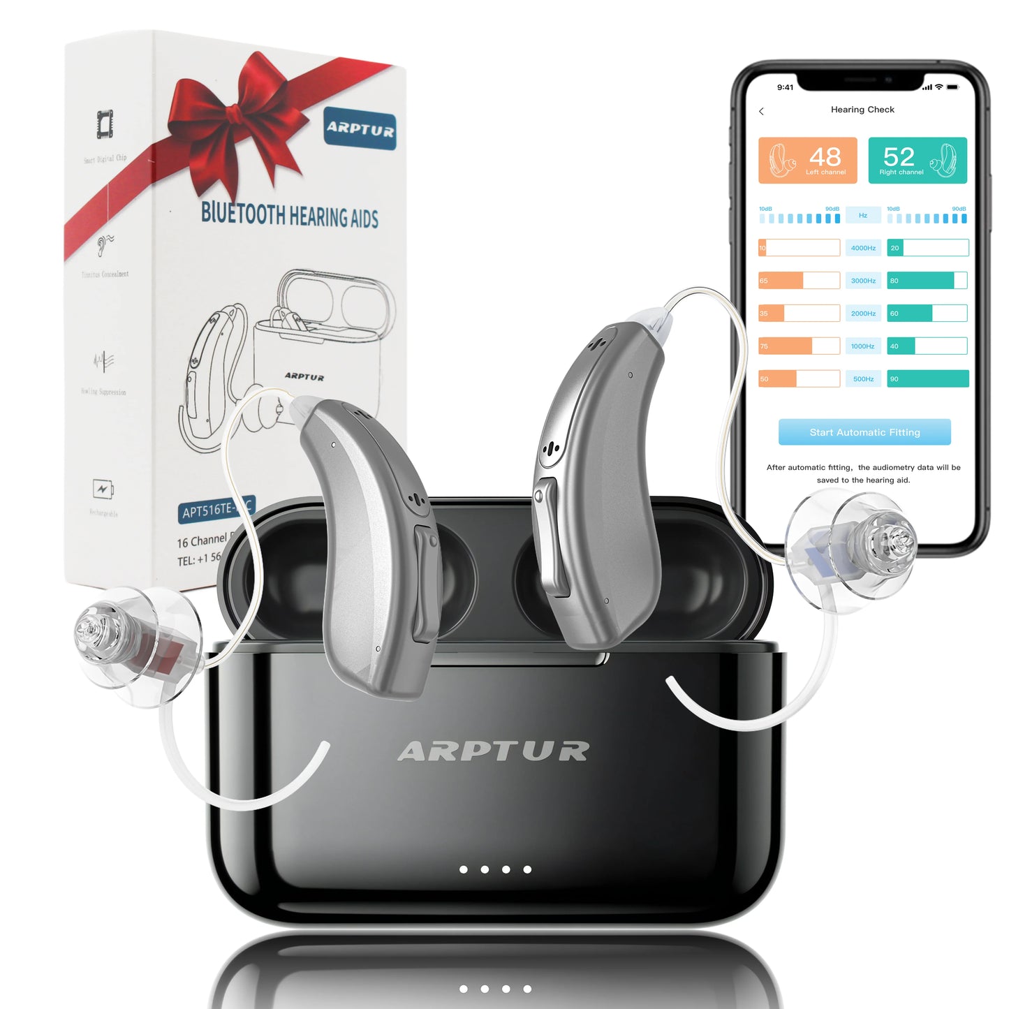 Bluetooth Hearing Aids for Seniors Rechargeable