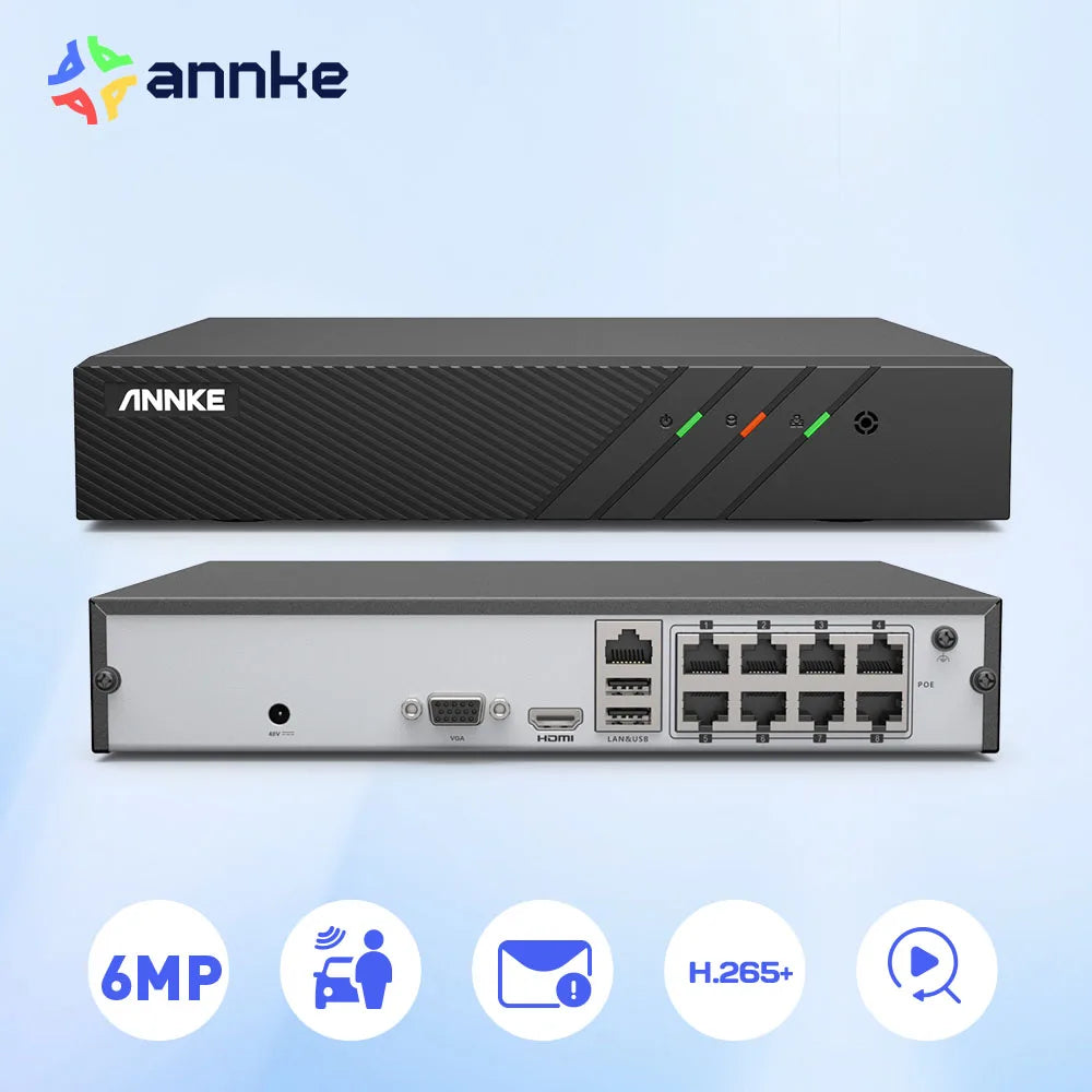 ANNKE 8CH 6MP POE Video Recorder