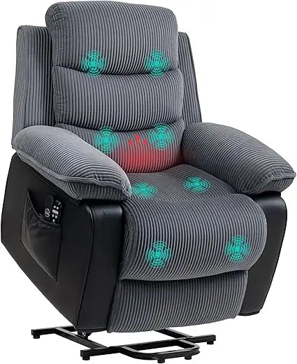 Power Lift Recliner Chair for Seniors with Massage and Heat