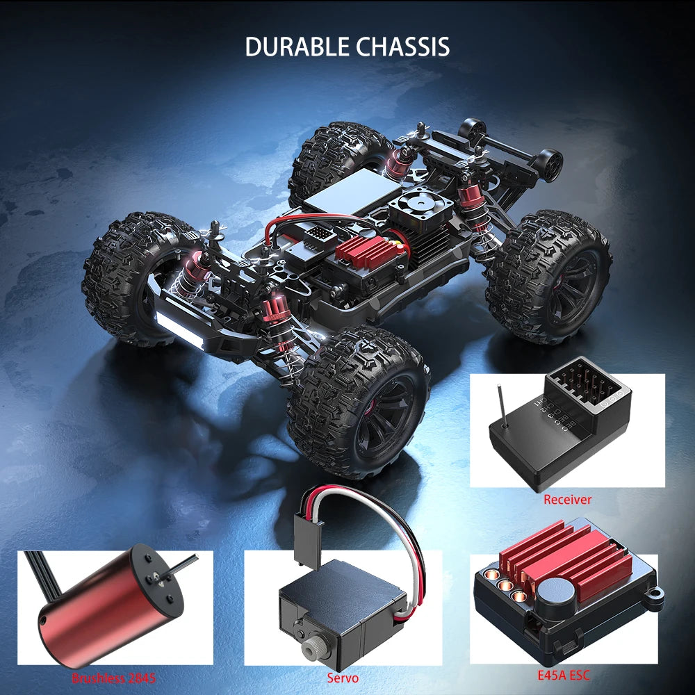 HYPER GO MJX 16207 1/16 RC Car Brushless 2.4G 4WD Racing Car