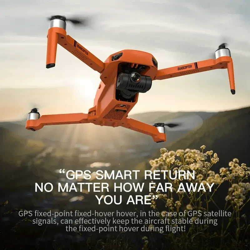 QJ KF102 4K HD GPS Drone with Dual Camera 2-Axis Gimbal