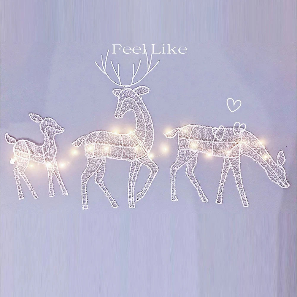 DIY Reindeer Ornaments Battery Powered